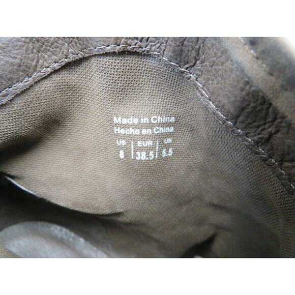 ALDO Womens Brown Leather Zip Fashion Ankle Boots Booties Size 8 M - Picture 10 of 12